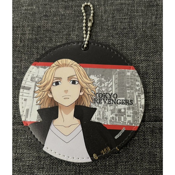 Tokyo Revengers MANJIRO SANO Leather Charm Keychain Anime - Picture 2 of 3